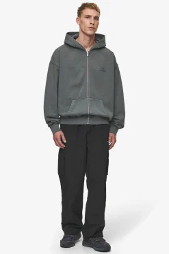 Pegador Hoodies|Zip Hoodies|Lance Oversized Sweat Jacket Vintage Anthracite