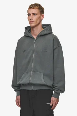Pegador Hoodies|Zip Hoodies|Lance Oversized Sweat Jacket Vintage Anthracite
