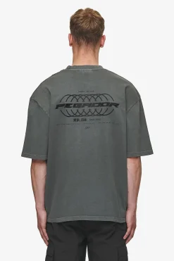 Pegador Tees|Lance Oversized Tee Vintage Anthracite
