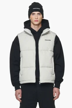 Pegador Vests|Landin Puffer Vest Ash Grey