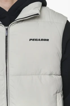 Pegador Vests|Landin Puffer Vest Ash Grey