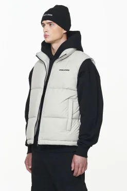 Pegador Vests|Landin Puffer Vest Ash Grey