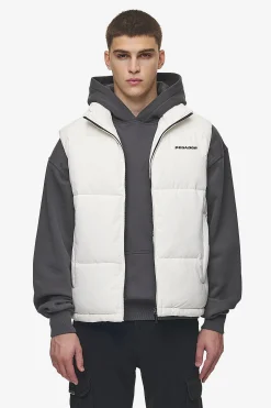 Pegador Vests|Landin Puffer Vest Bone White