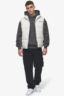 Pegador Vests|Landin Puffer Vest Bone White