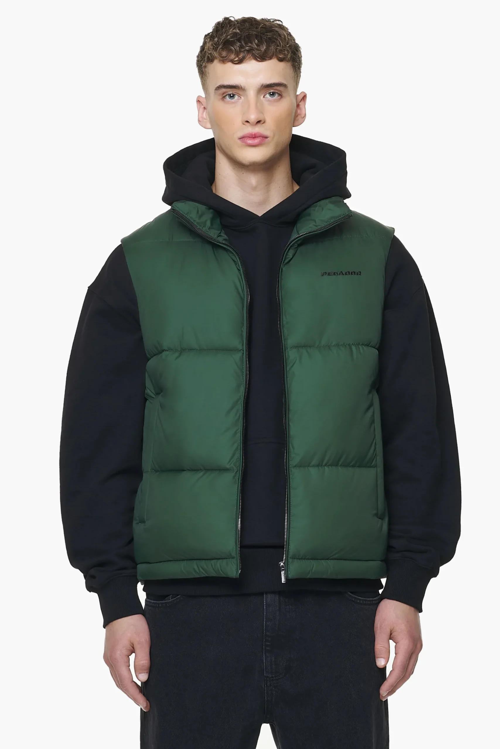 Pegador Vests|Landin Puffer Vest British Green