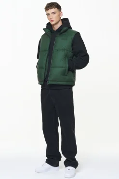 Pegador Vests|Landin Puffer Vest British Green