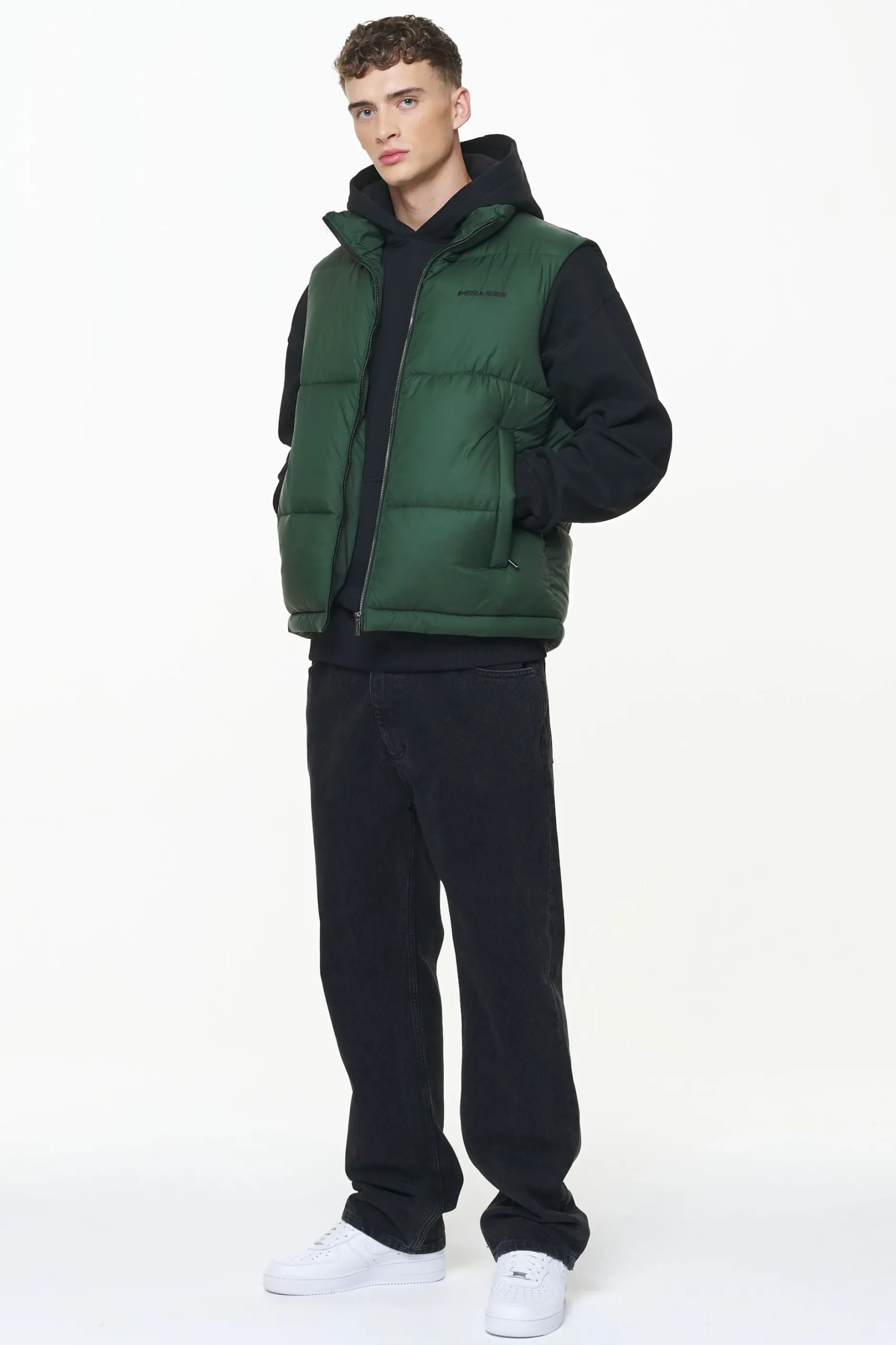 Pegador Vests|Landin Puffer Vest British Green