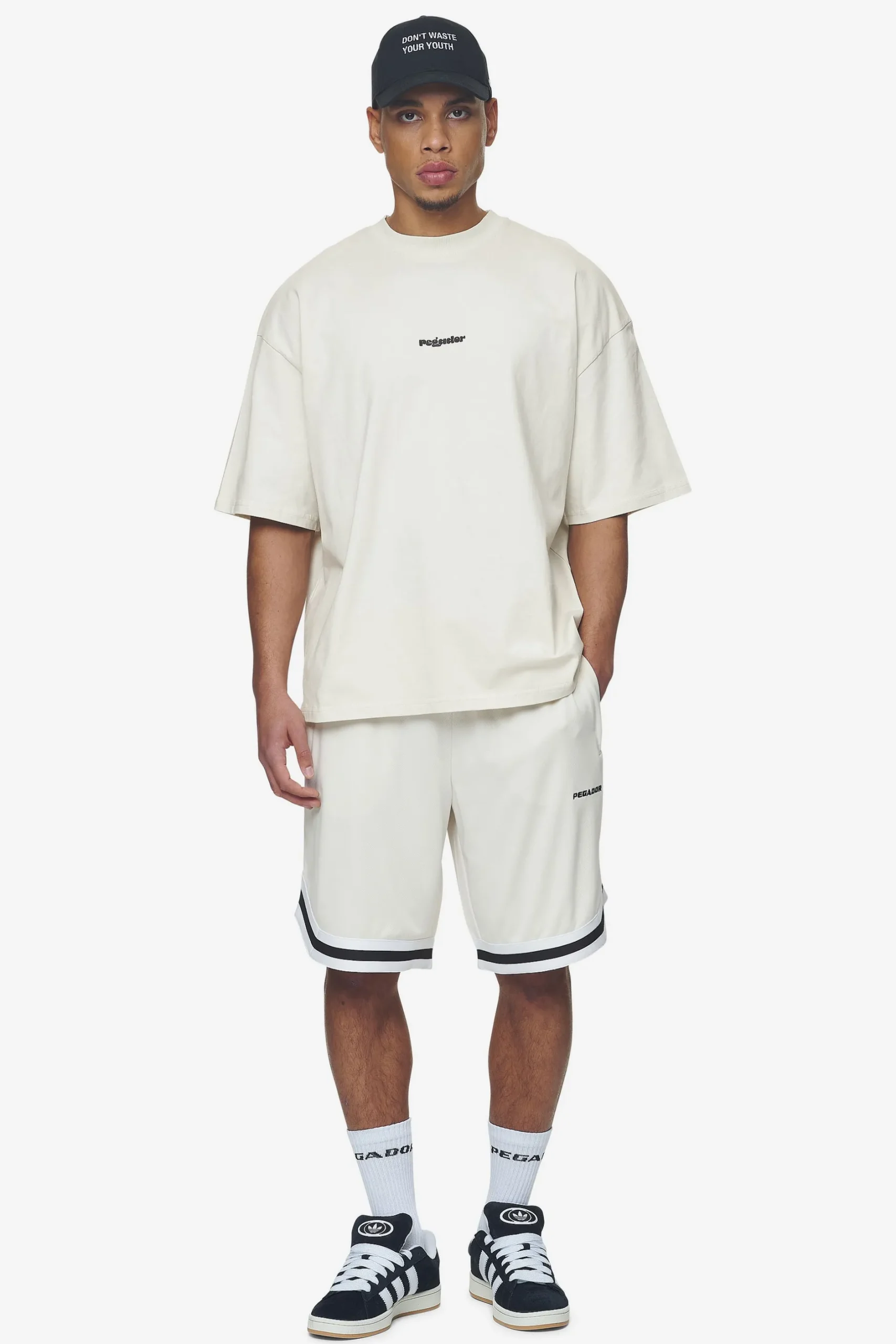 Pegador Shorts|Lansing Basketball Shorts Salty cream