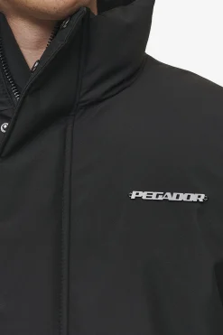 Pegador Jackets|Lavoy Cropped Boxy Puffer Jacket Black