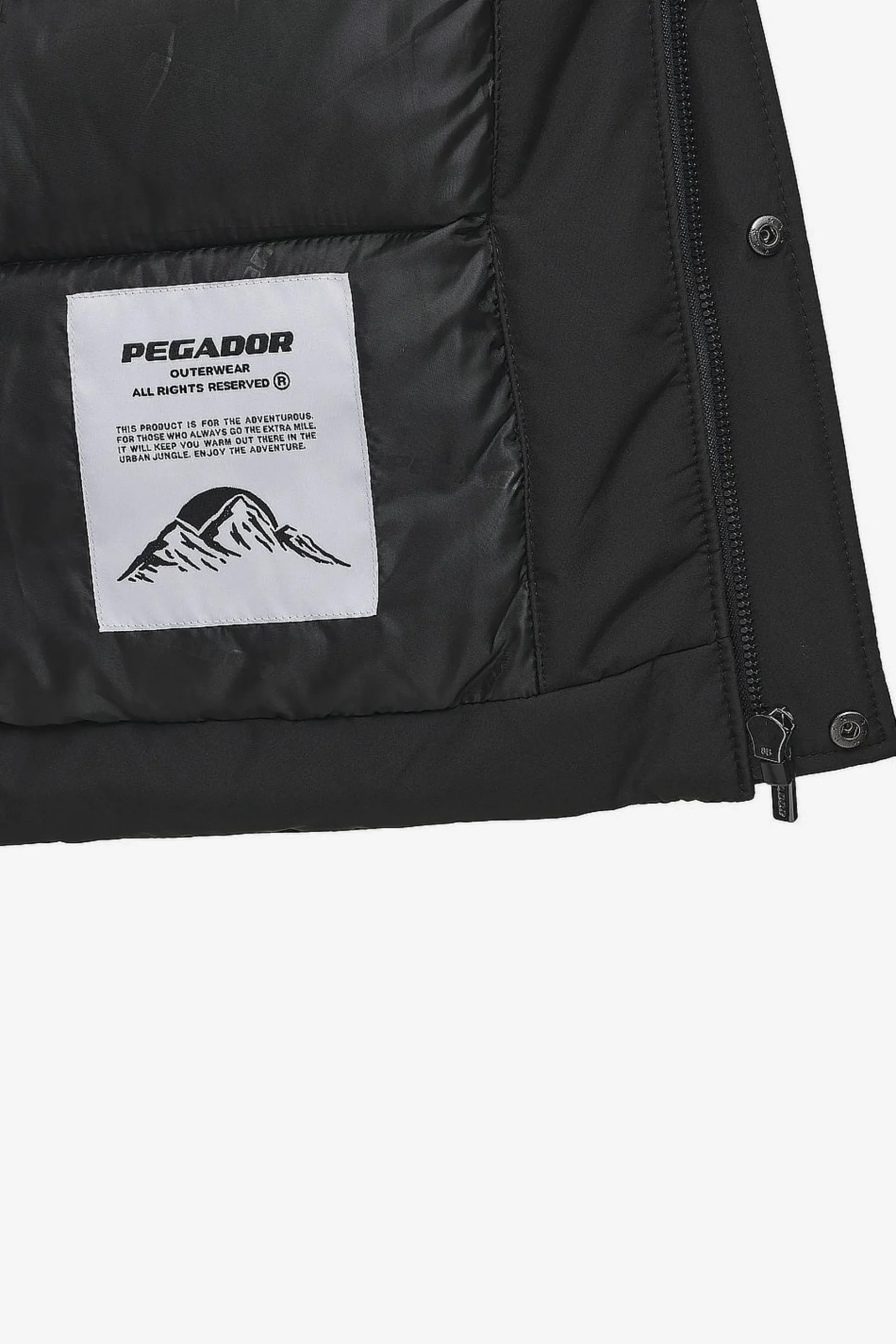 Pegador Jackets|Lavoy Cropped Boxy Puffer Jacket Black