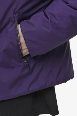 Pegador Jackets|Lavoy Cropped Boxy Puffer Jacket Deep Purple