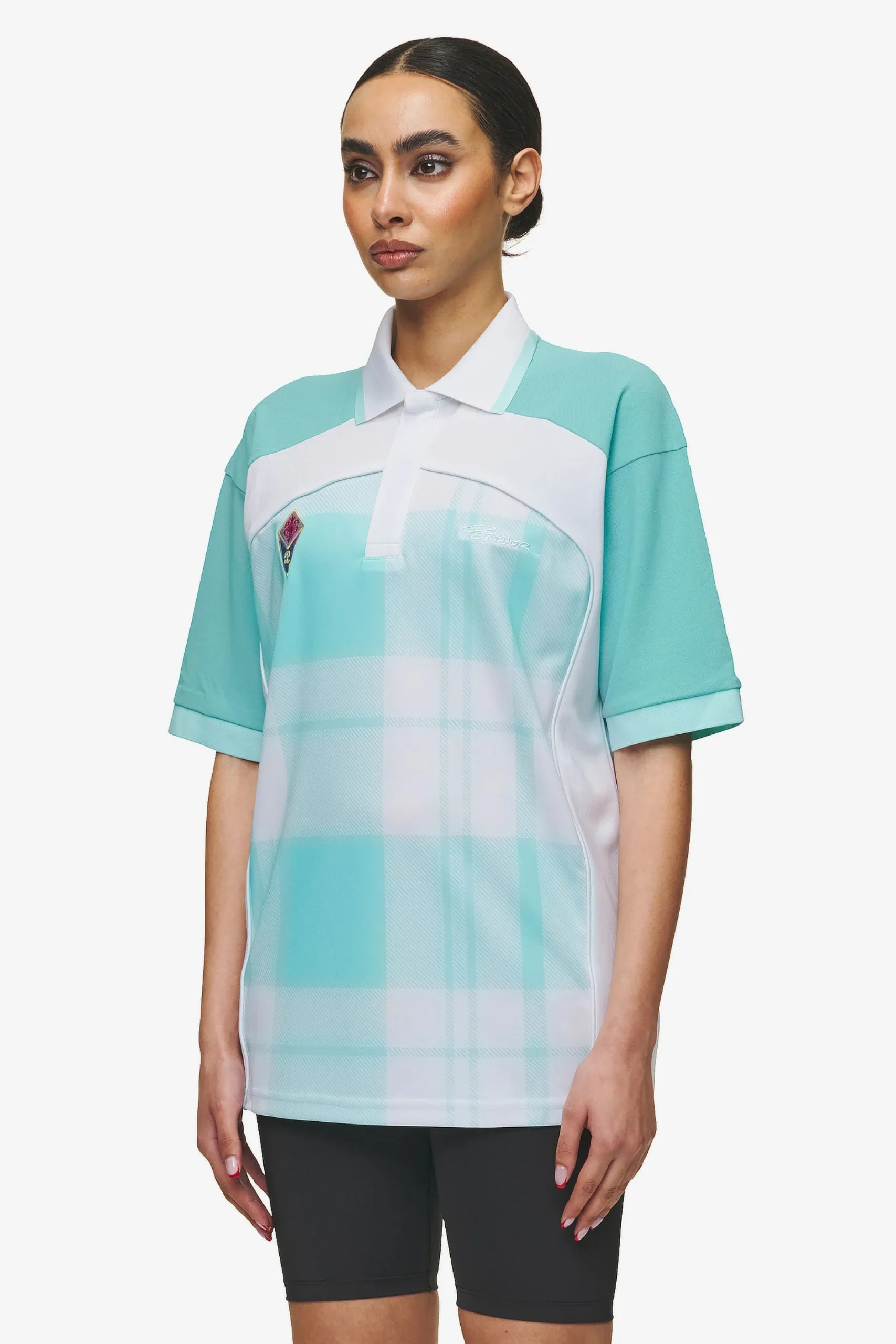 Pegador Tees|Lawn Jersey Sky Blue White