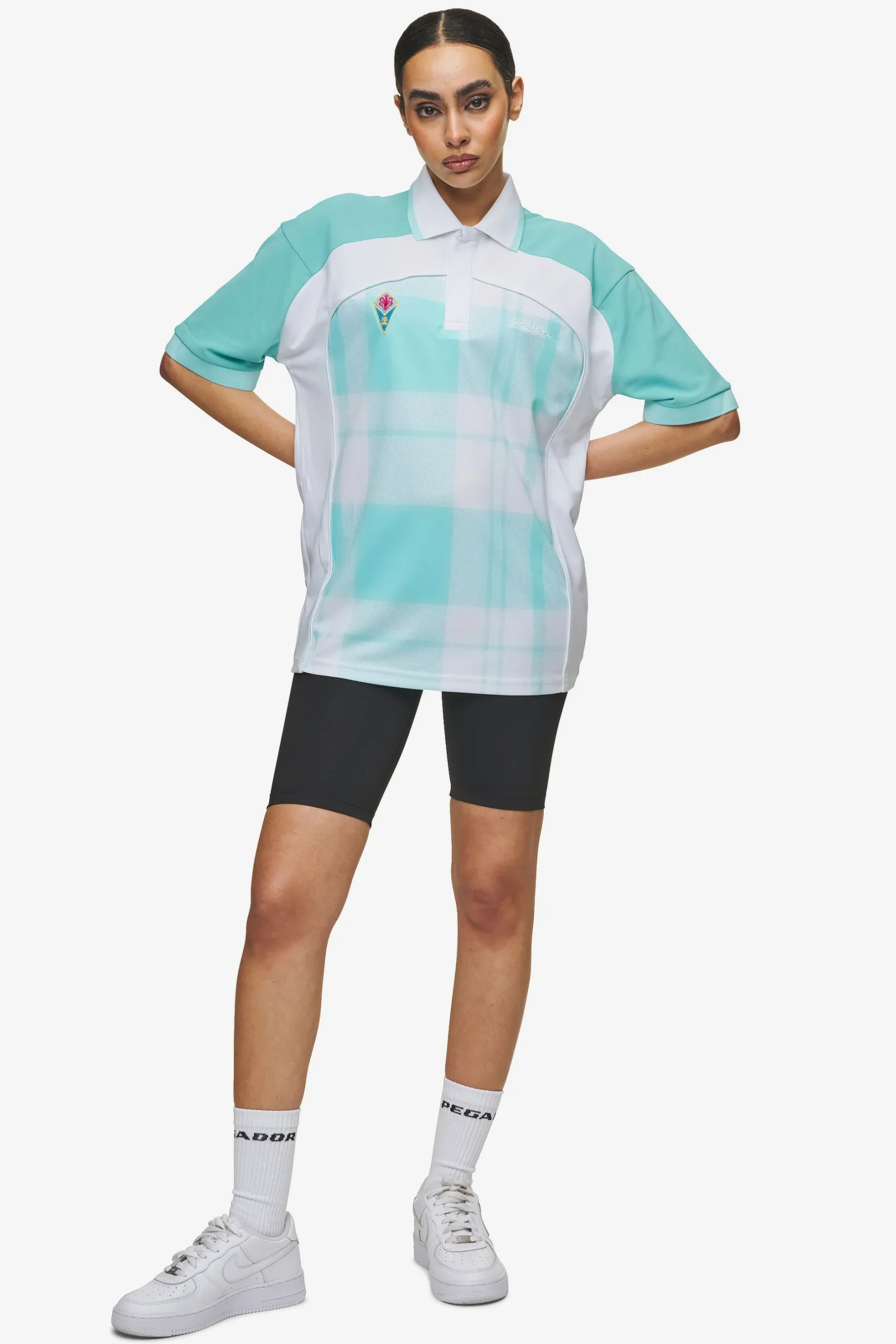 Pegador Tees|Lawn Jersey Sky Blue White