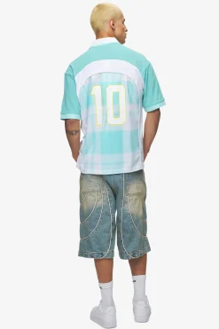 Pegador Tees|Lawn Jersey Sky Blue White