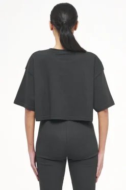 Pegador Tees|Layla Oversized Cropped Tee Vintage Washed Iron Grey Gum