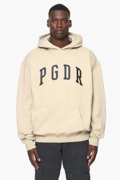 Pegador Hoodies|Layton Oversized Hoodie Vintage Washed Kingdom Beige