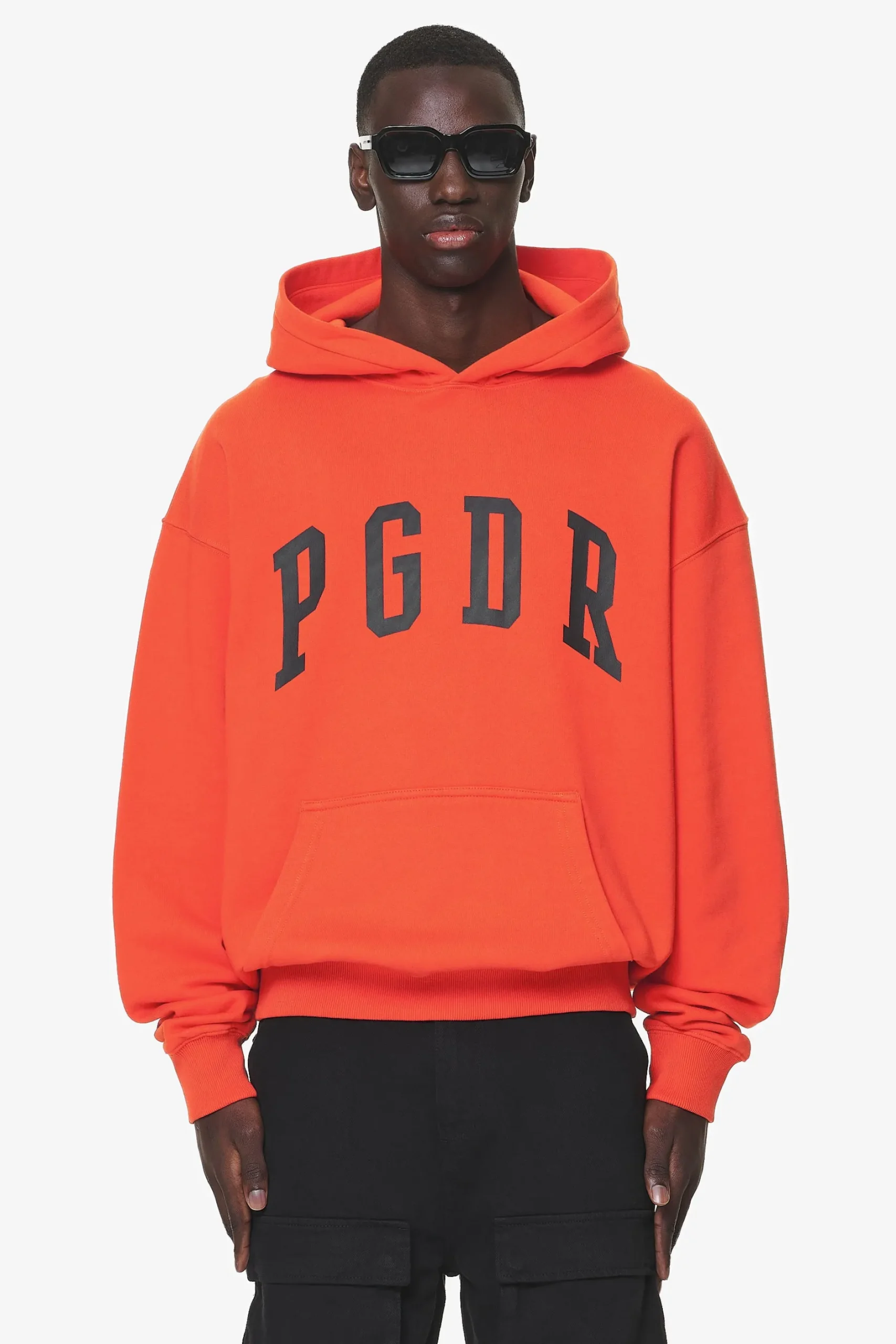 Pegador Hoodies|Layton Oversized Hoodie Washed Signal Red