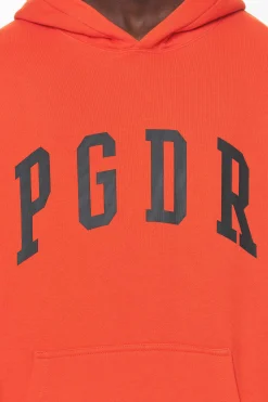 Pegador Hoodies|Layton Oversized Hoodie Washed Signal Red