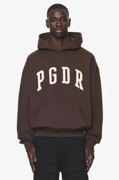 Pegador Hoodies|Layton Oversized Hoodie Washed Oak Brown