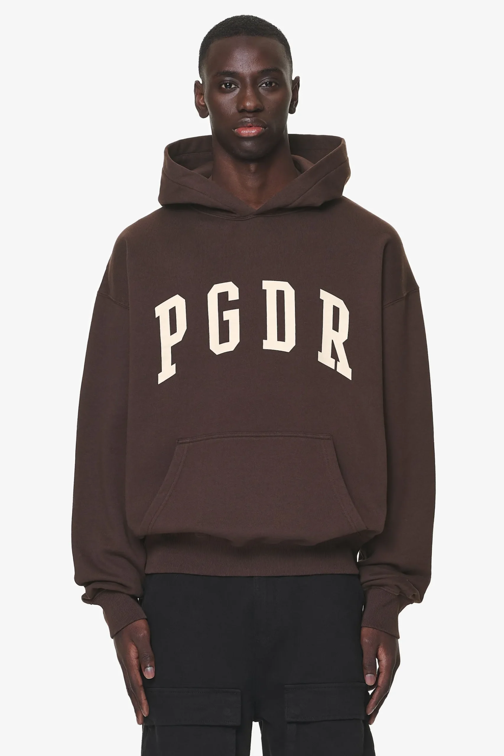 Pegador Hoodies|Layton Oversized Hoodie Washed Oak Brown