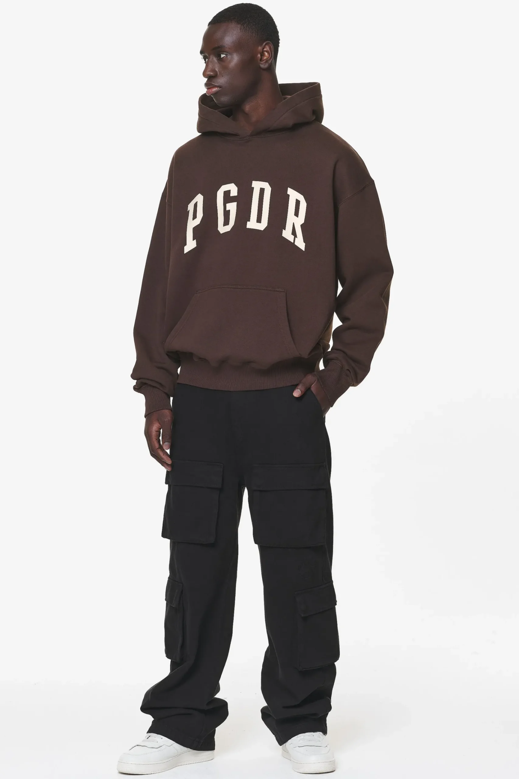 Pegador Hoodies|Layton Oversized Hoodie Washed Oak Brown