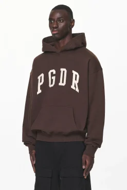 Pegador Hoodies|Layton Oversized Hoodie Washed Oak Brown