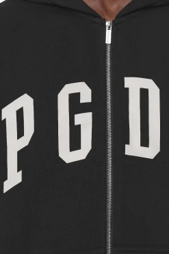 Pegador Hoodies|Zip Hoodies|Layton Oversized Sweat Jacket Black