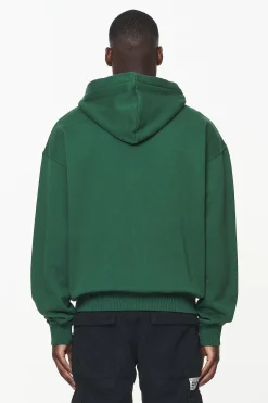 Pegador Hoodies|Zip Hoodies|Layton Oversized Sweat Jacket Vintage Washed British Green