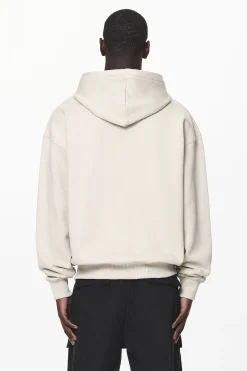 Pegador Hoodies|Zip Hoodies|Layton Oversized Sweat Jacket Washed Dust Cream