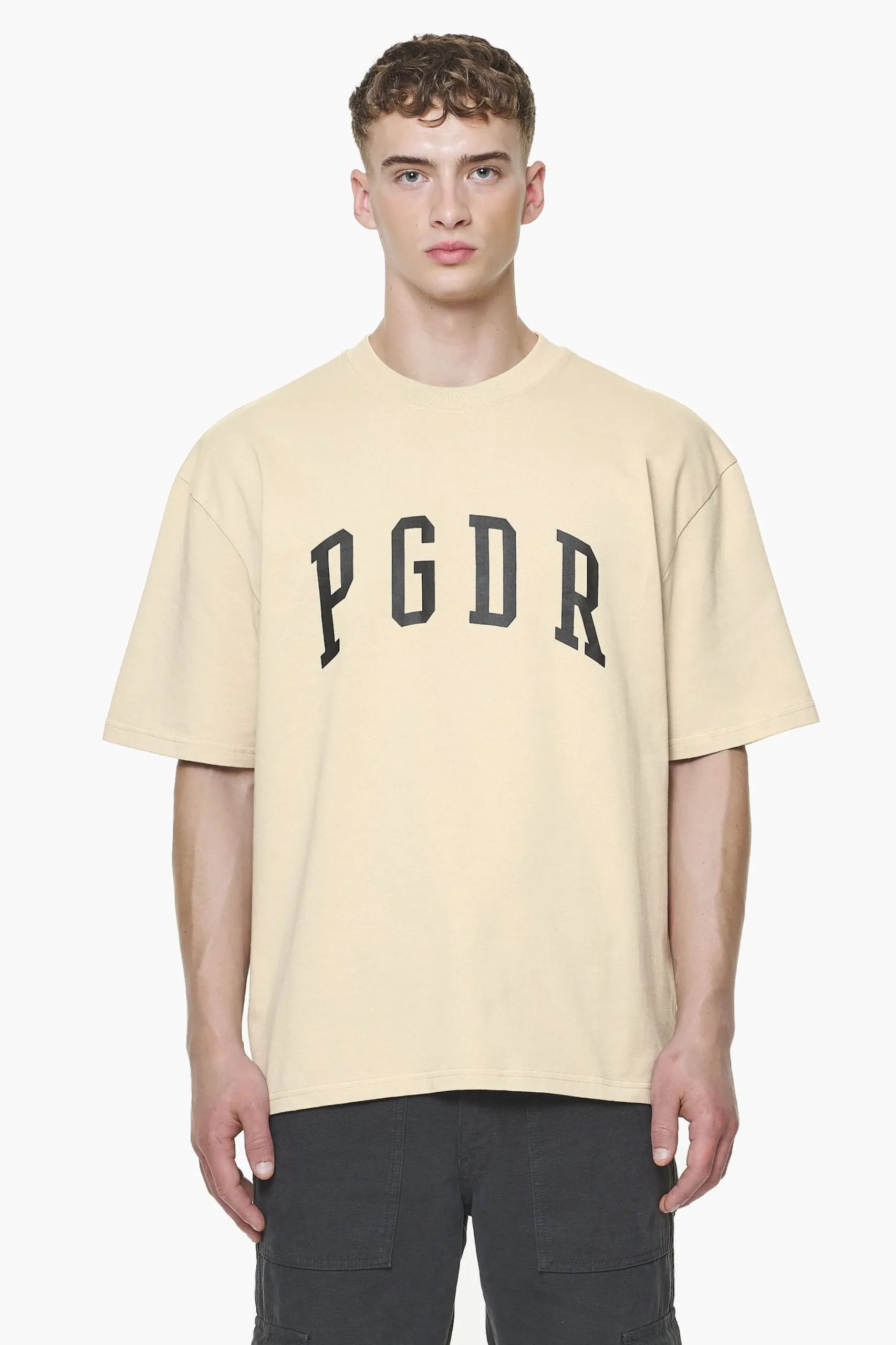 Pegador Tees|Layton Oversized Tee Vintage Washed Kingdom Beige
