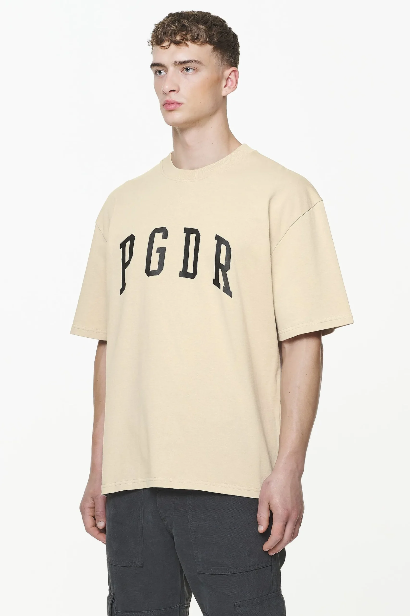 Pegador Tees|Layton Oversized Tee Vintage Washed Kingdom Beige