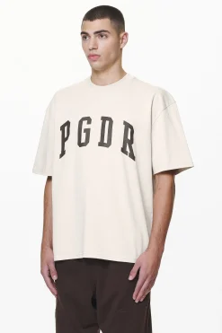 Pegador Tees|Layton Oversized Tee Washed Dust Cream