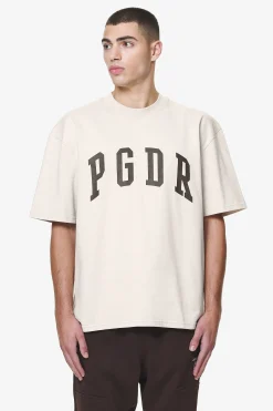 Pegador Tees|Layton Oversized Tee Washed Dust Cream