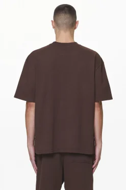 Pegador Tees|Layton Oversized Tee Washed Oak Brown