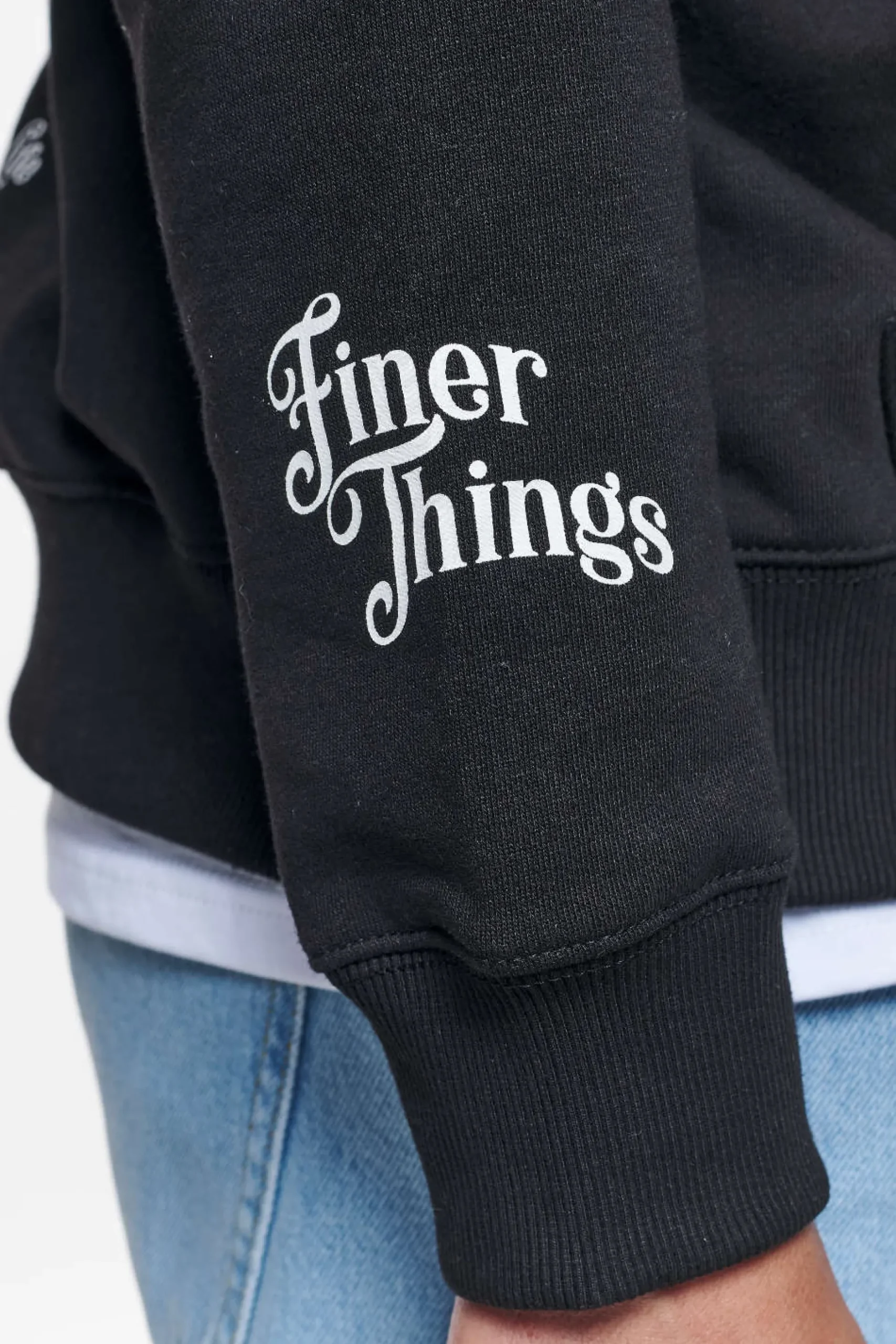 Pegador Hoodies|Zip Hoodies|Leander Oversized Sweat Jacket Black