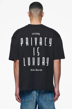 Pegador Tees|Leander Oversized Tee Black