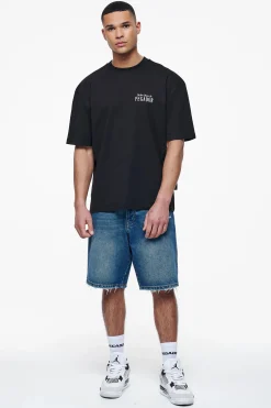 Pegador Tees|Leander Oversized Tee Black