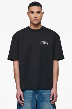 Pegador Tees|Leander Oversized Tee Black