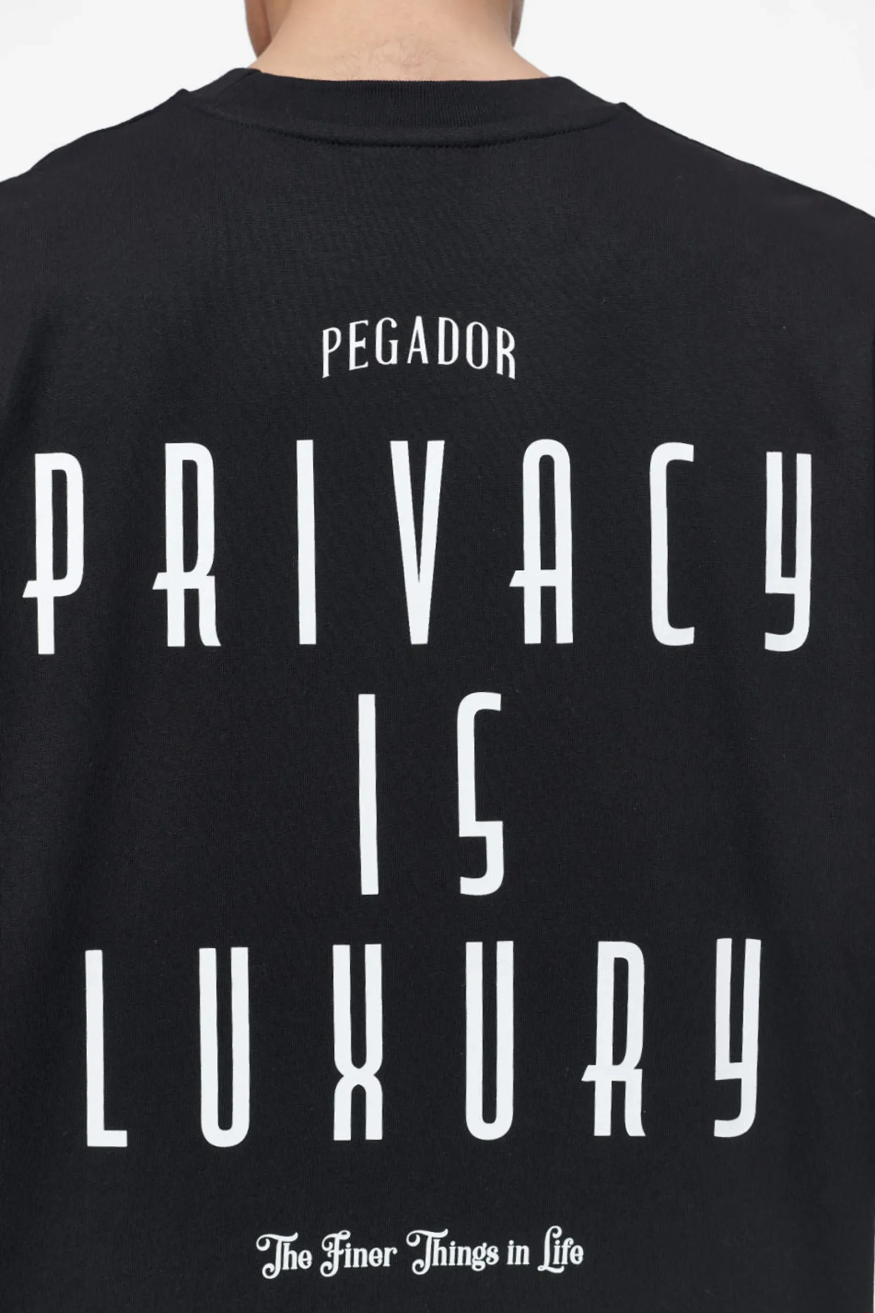 Pegador Tees|Leander Oversized Tee Black