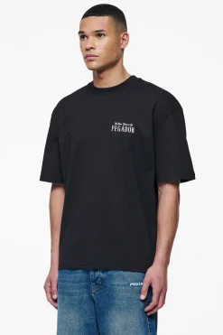 Pegador Tees|Leander Oversized Tee Black