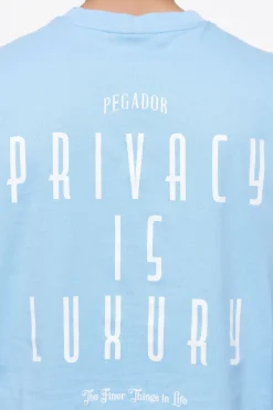 Pegador Tees|Leander Oversized Tee Vintage Washed Riviera Blue