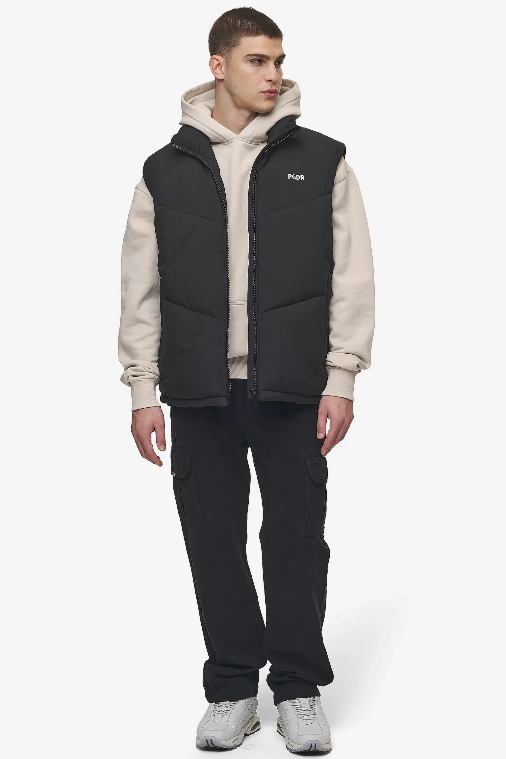 Pegador Vests|Leddy Oversized Puffer Vest Black