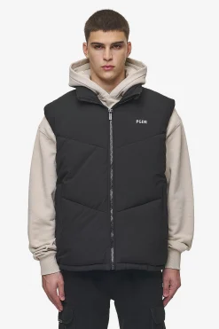 Pegador Vests|Leddy Oversized Puffer Vest Black