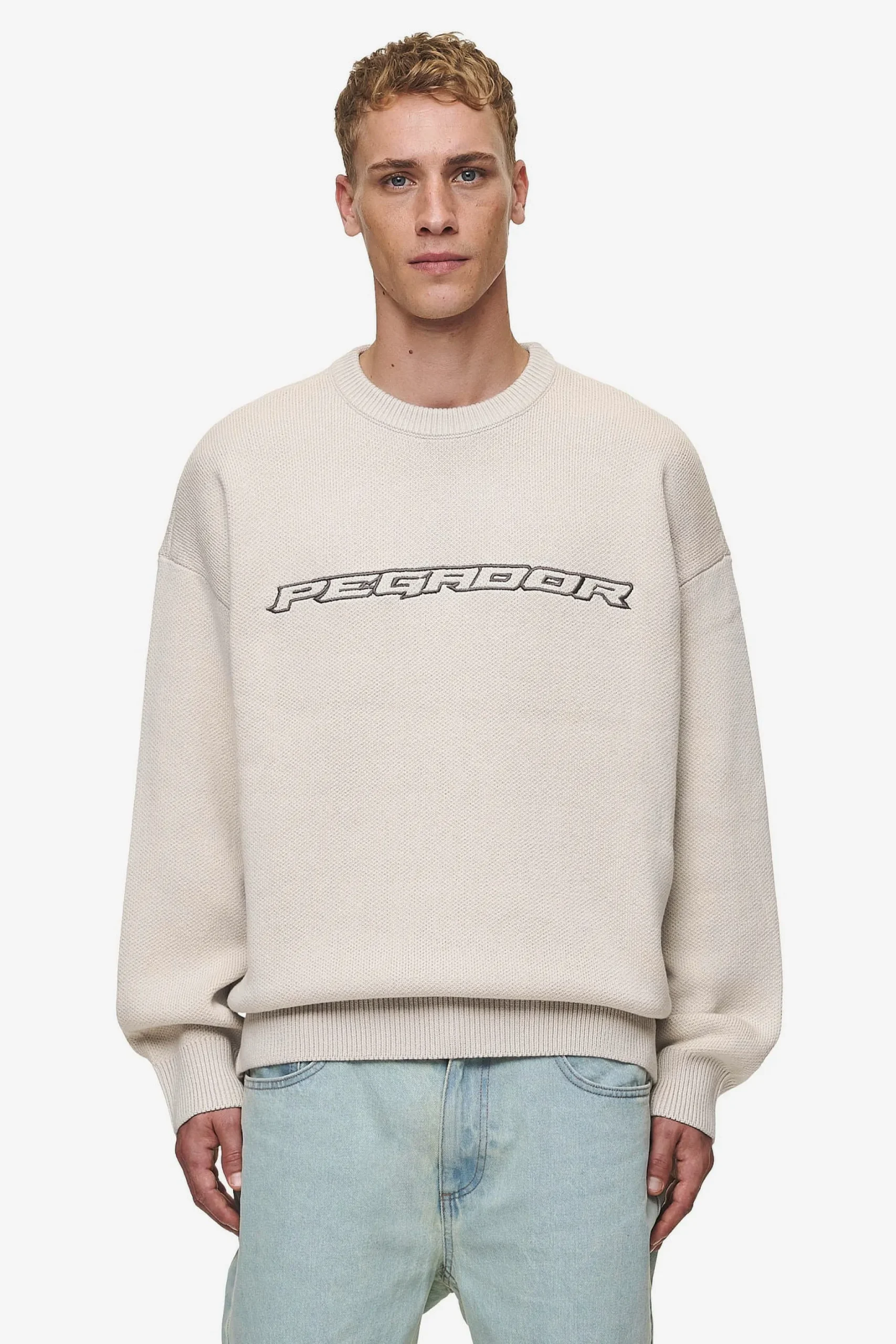 Pegador Sweaters|Knitwear|Lenox Oversized Knit Sweater Light Beige