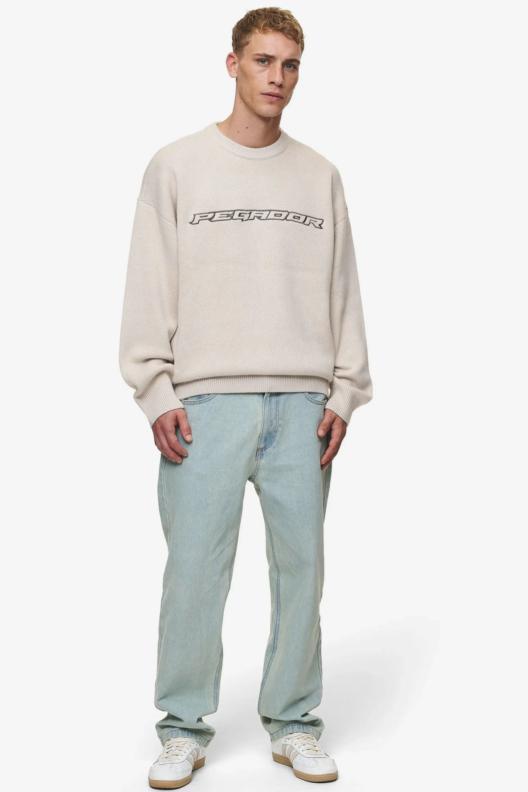 Pegador Sweaters|Knitwear|Lenox Oversized Knit Sweater Light Beige