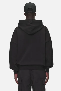 Pegador Hoodies|Zip Hoodies|Leono Boxy Sweat Jacket Washed Black