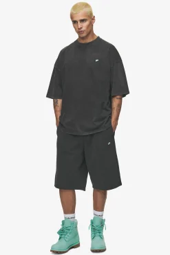Pegador Tees|Leono Boxy Tee Sky Blue Gum Vintage black