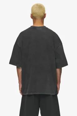 Pegador Tees|Leono Boxy Tee Sky Blue Gum Vintage black