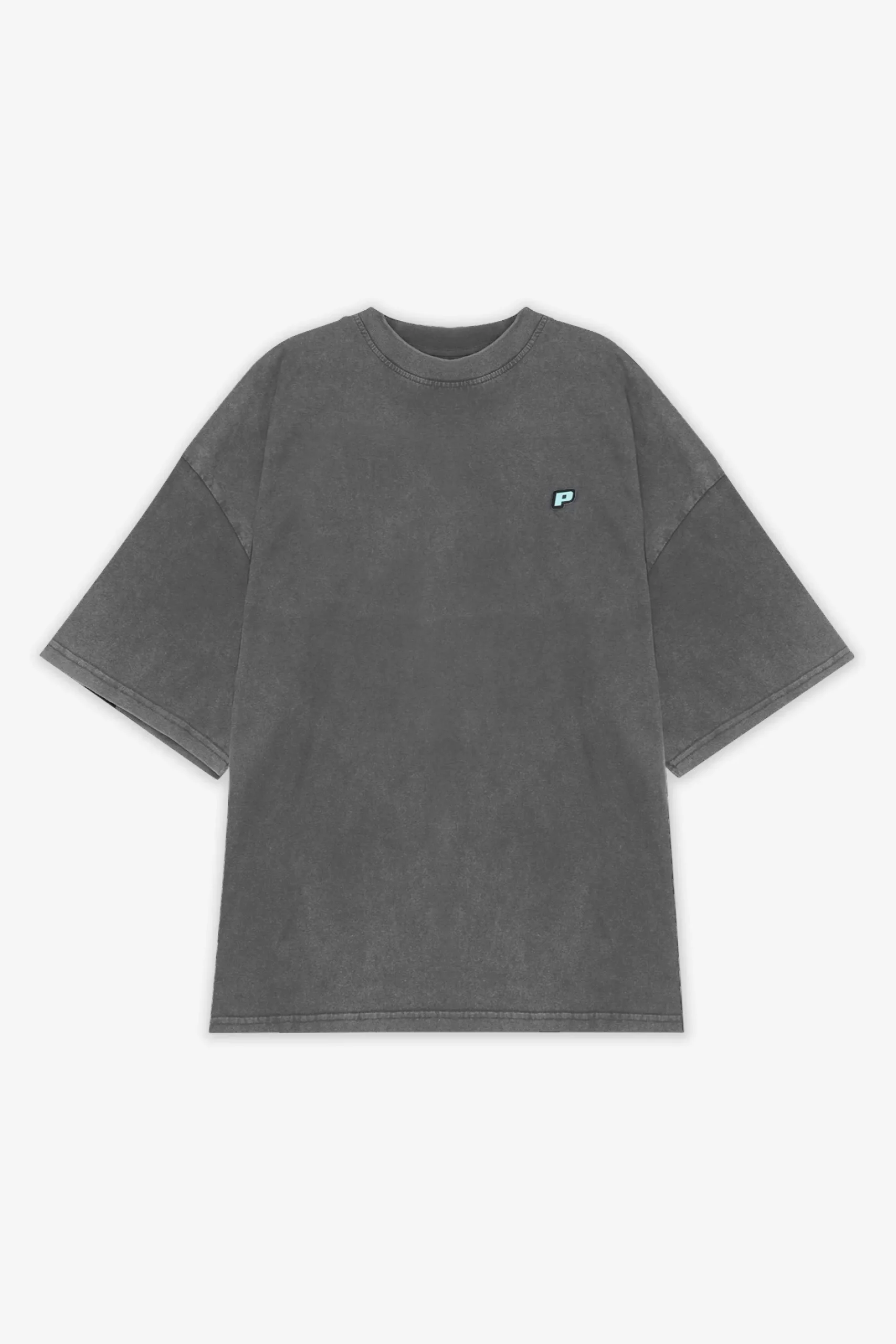 Pegador Tees|Leono Boxy Tee Sky Blue Gum Vintage grey