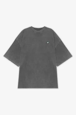 Pegador Tees|Leono Boxy Tee Sky Blue Gum Vintage grey